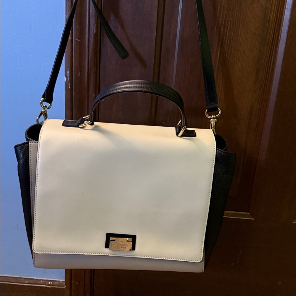 Elegant Black and Cream Handbag